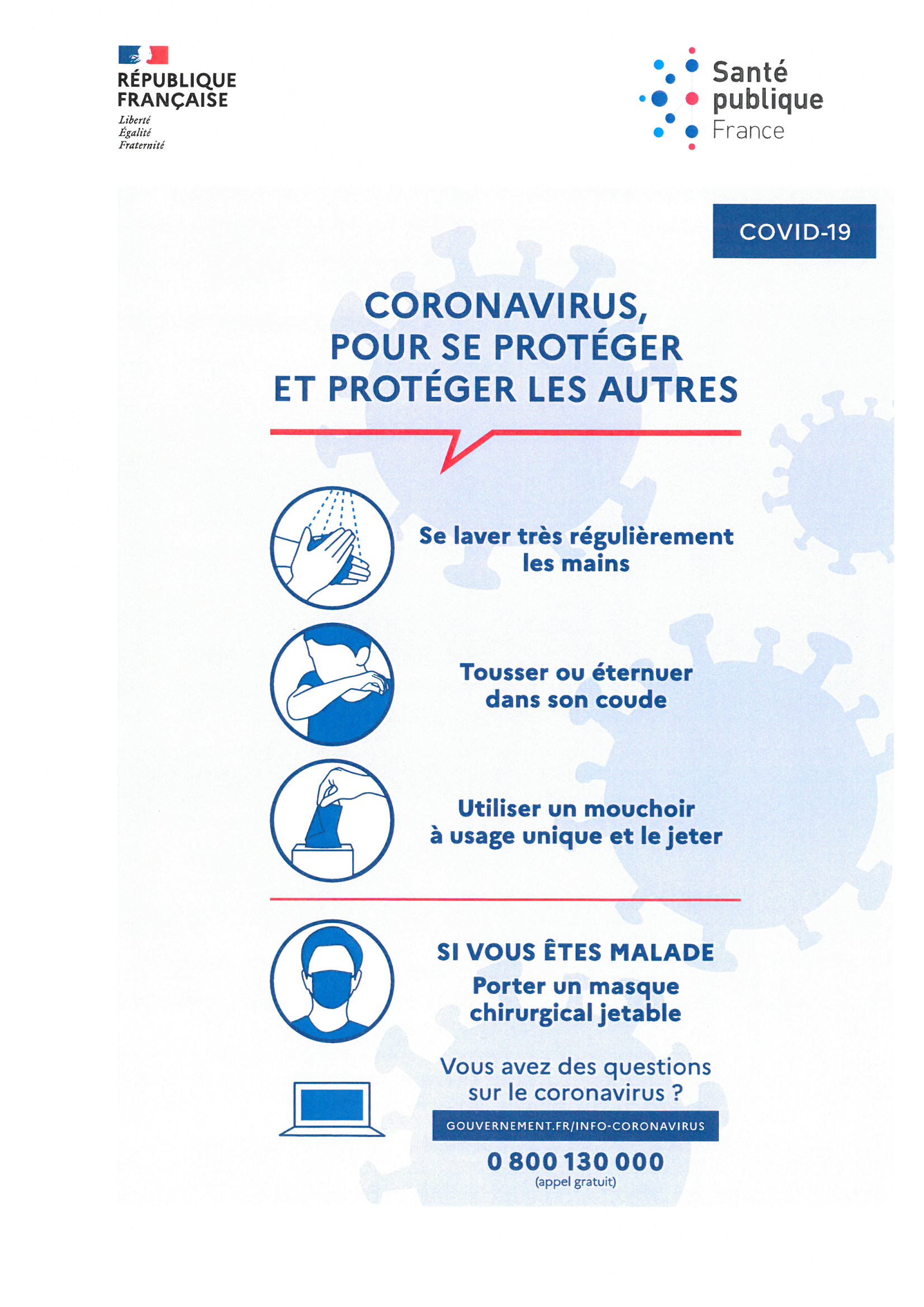 Coronavirus affiche